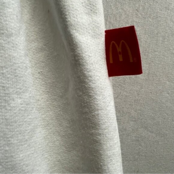 McDonald’s Better Together graphic white cotton jogger pants Sz L - Picture 5 of 10